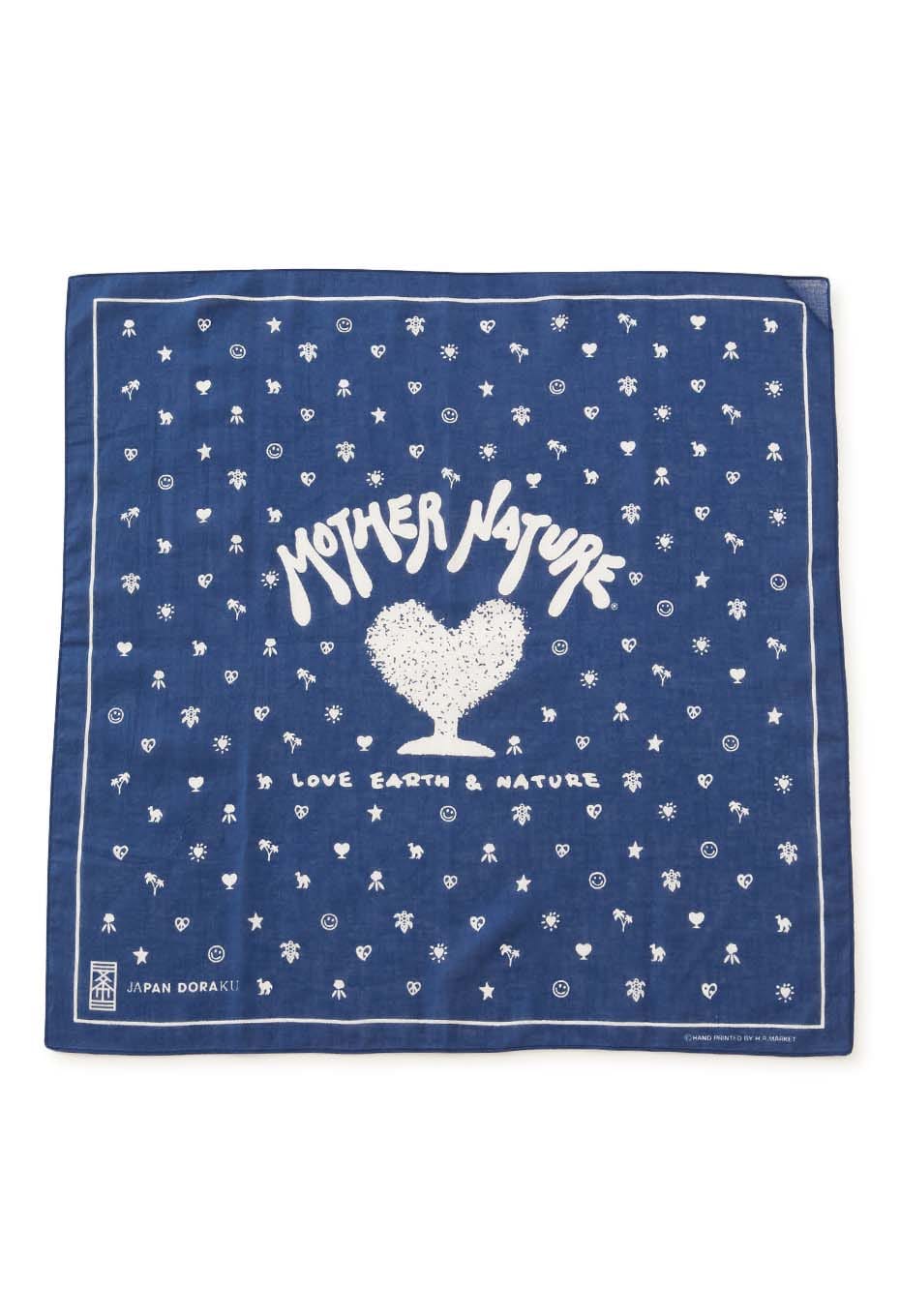 JAPAN DORAKU MOTHER NATUREバンダナ - NAVY