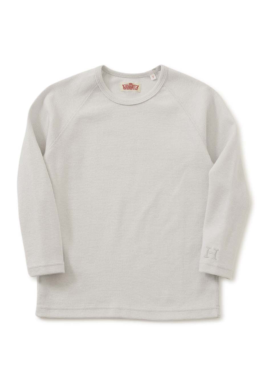 キッズ ストレッチフライス ロングスリーブ Tシャツ - SV GREY