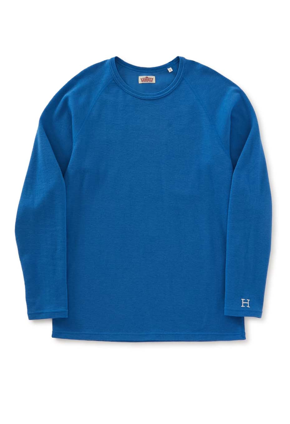 ストレッチフライス ロングスリーブ Tシャツ - ROYAL BLUE