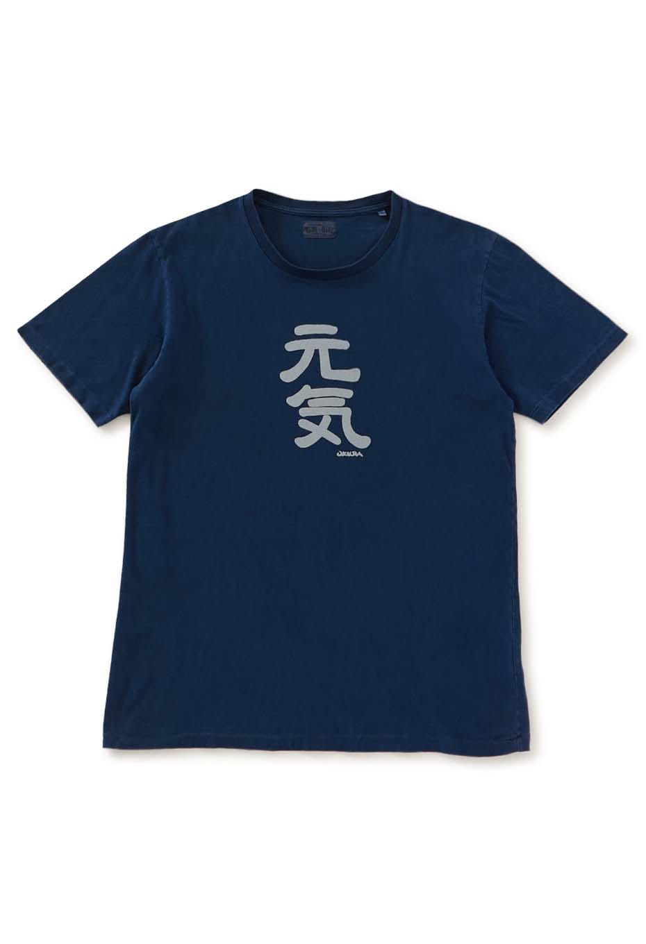 元気 バッセン インディゴ  Tシャツ - INDIGO