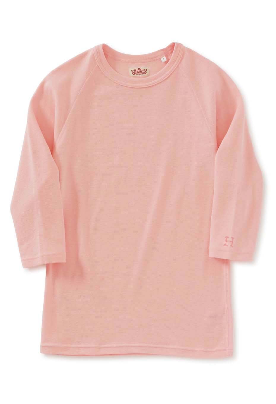 ストレッチフライス ハーフスリーブ Tシャツ - BABY PINK