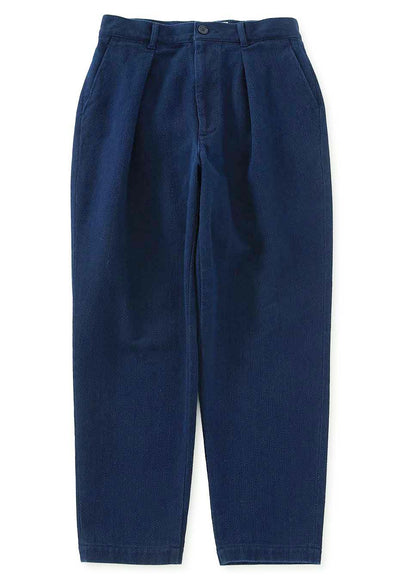 Woven Pure Indigo  Nijuorisashiko trousers - INDIGO