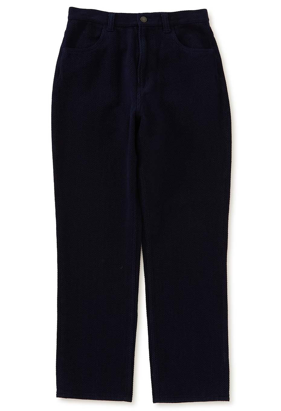 Woven Pure Indigo Light Sashiko Jeans Women - INDIGO