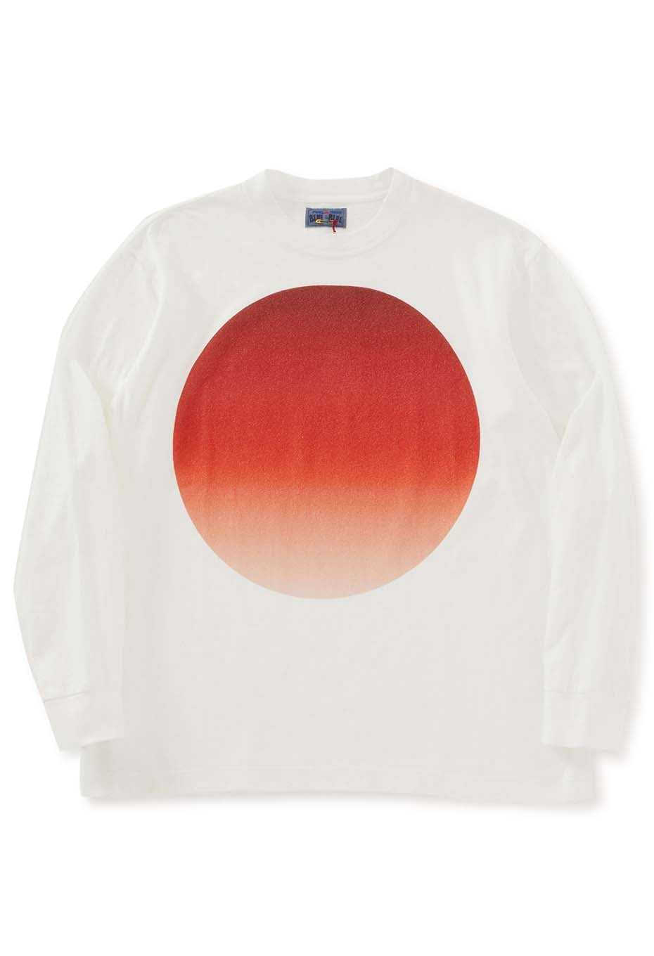 ムライトテンジク オオマルグラデーション ロングスリーブＴシャツ - RED