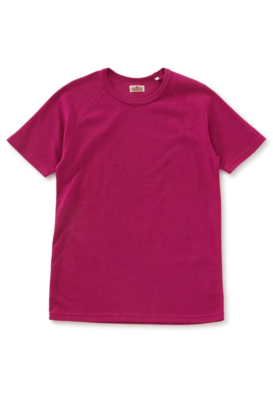 ストレッチフライス ショートスリーブ Tシャツ - DARK PINK