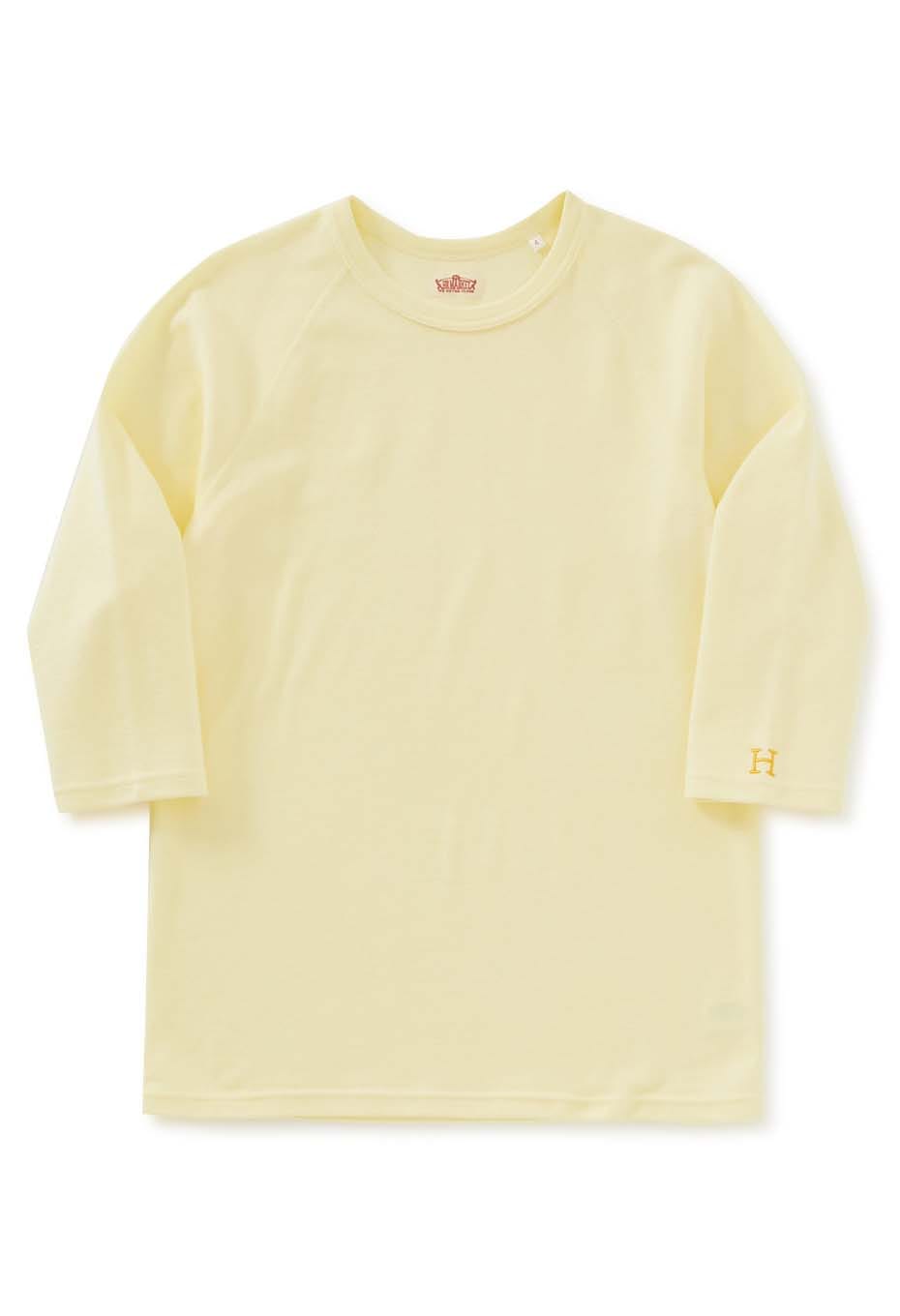 ストレッチフライス ハーフスリーブ Tシャツ - LT YELLOW