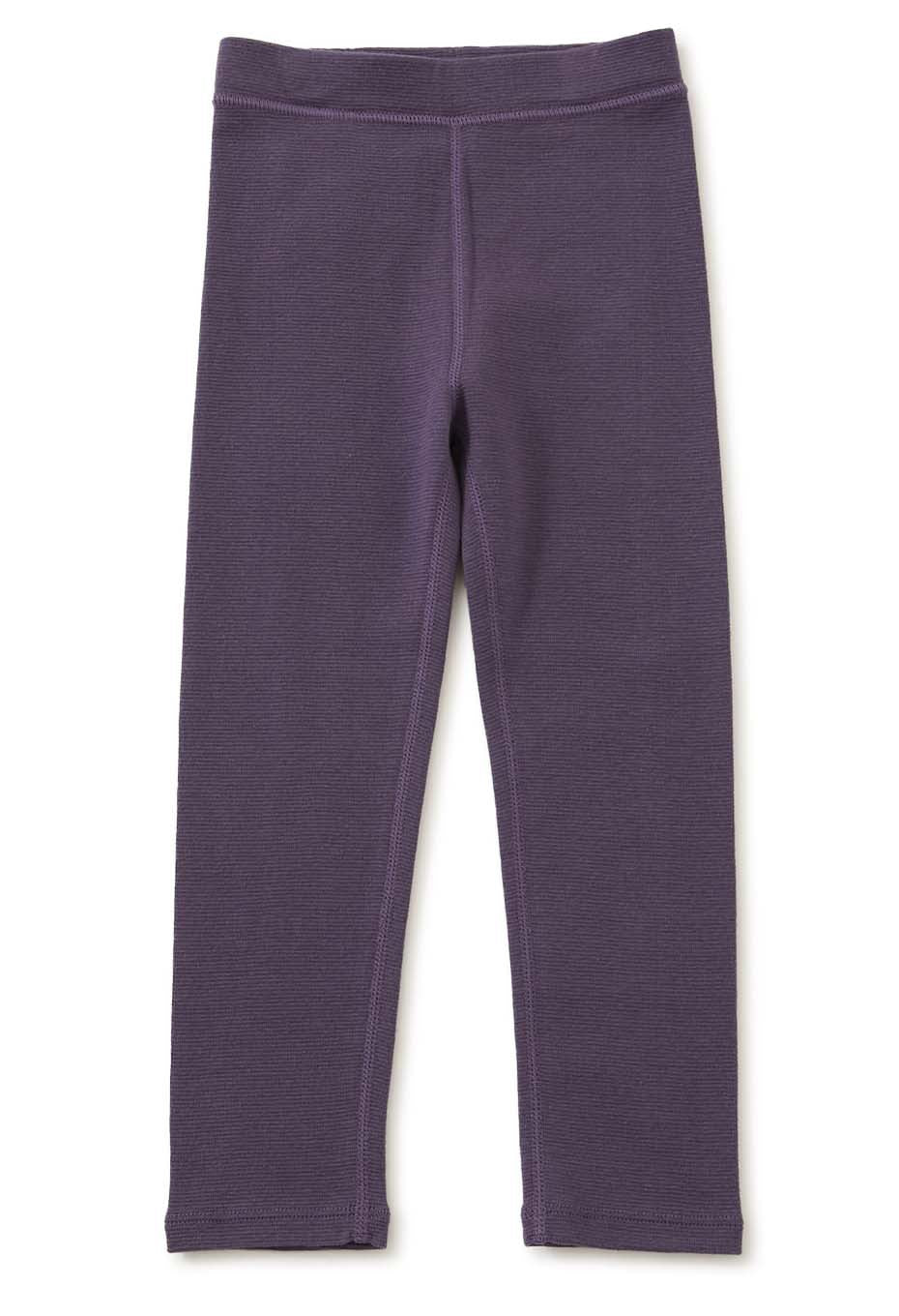キッズ ストレッチフライス レギンス - DK PURPLE