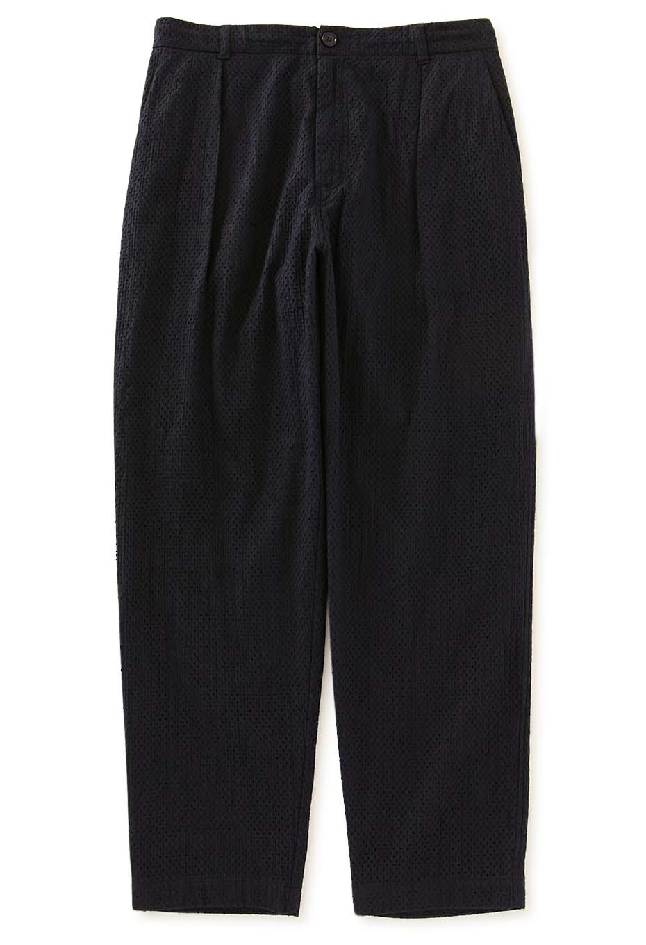 マイヤーレース タックストレートパンツ - DARK NAVY