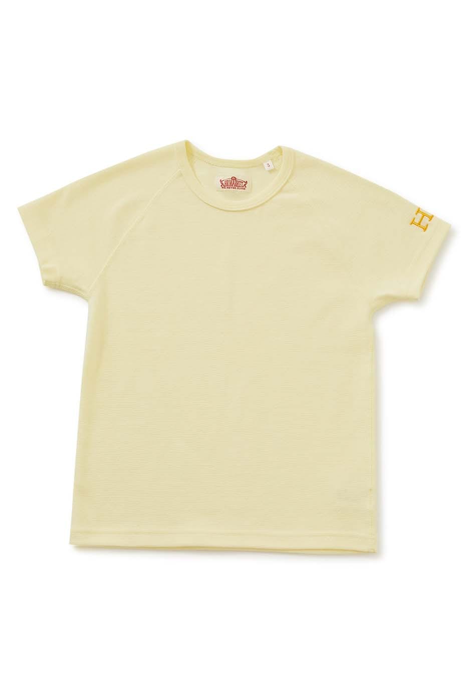 キッズ ストレッチフライス ショートスリーブ Tシャツ - LT YELLOW