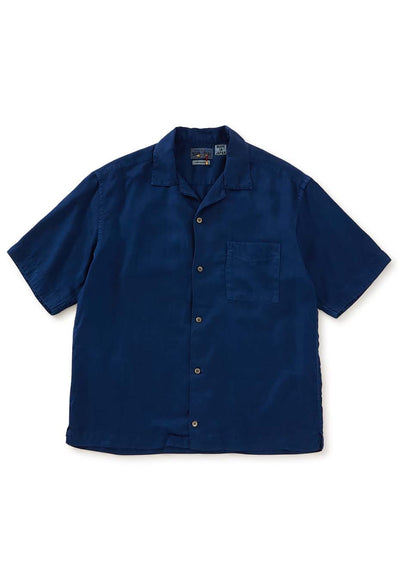 Woven Pure Indigo Tezome Aloha - INDIGO