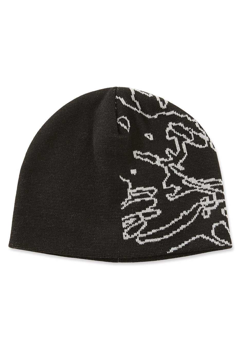 Spider jacquard beanie - BLACK