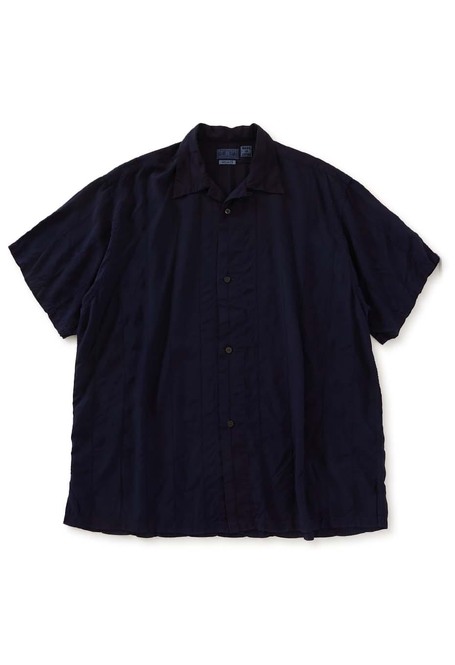 シマサシコシシュウ インディゴテゾメ ショートスリーブシャツ - INDIGO