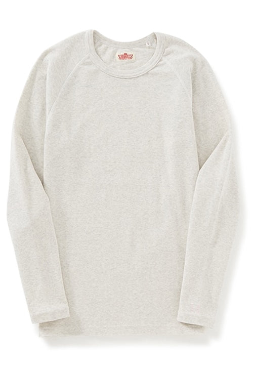 ストレッチフライス ロングスリーブ Tシャツ - NATURAL