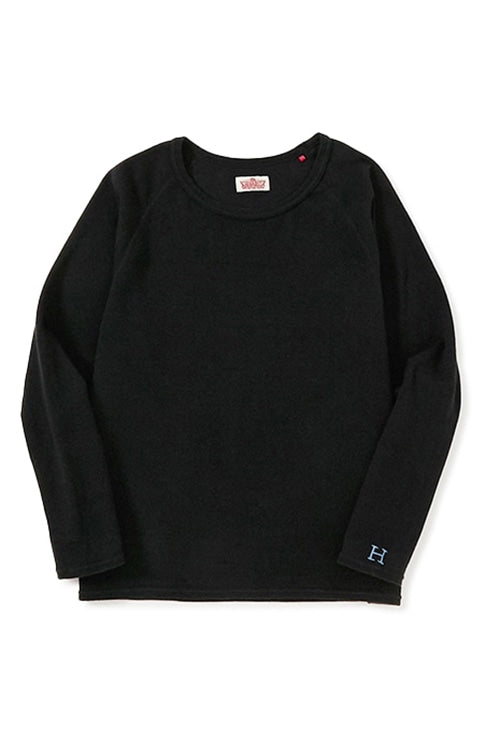ストレッチフライス リラックスフィット LS Tシャツ ウィメンズ - BLACK
