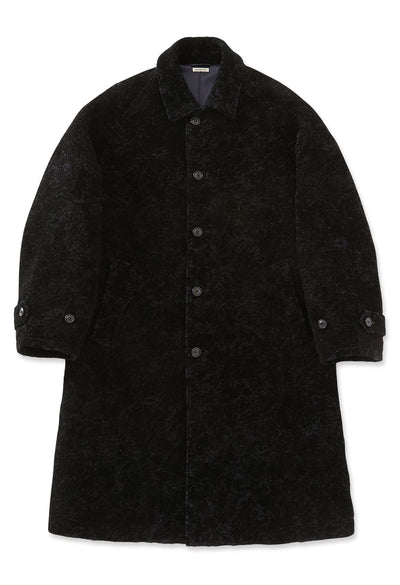 ループヤーンフロッキー バルマカンコート - DARK NAVY