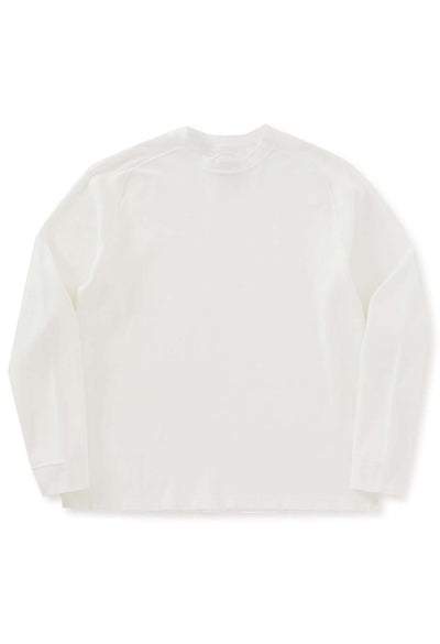 ムライトテレコ ニードルステッチ ロングスリーブＴシャツ ユニセックス - NATURAL