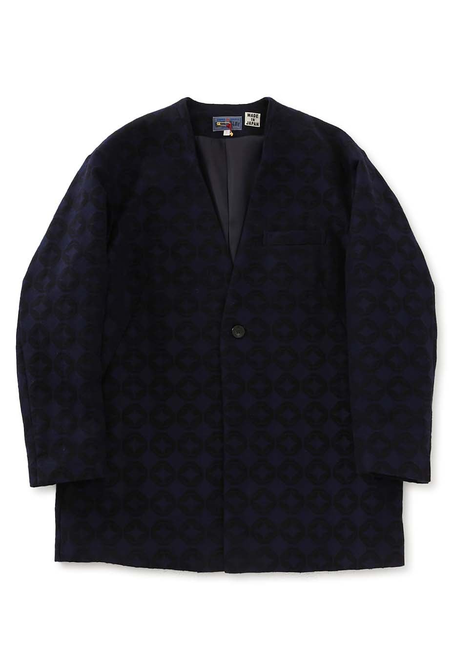 シッポウジャカード 1Bノーカラージャケット ウィメンズ - DARK NAVY