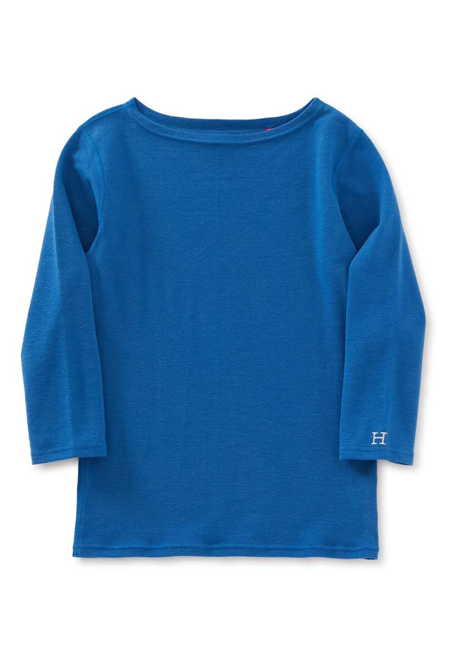 ストレッチフライス ボートネック ハーフスリーブ Tシャツ ウィメンズ - ROYAL BLUE