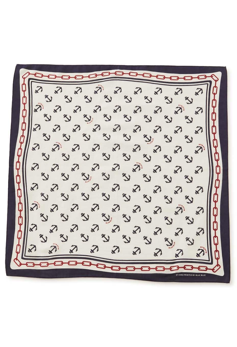 CHAIN&ANCHOR Cotton Bandana - OFF WHITE