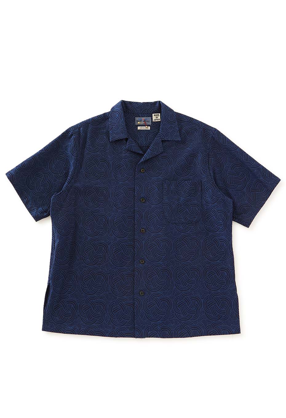 インディゴミズヒキジャカード ショートスリーブシャツ - INDIGO