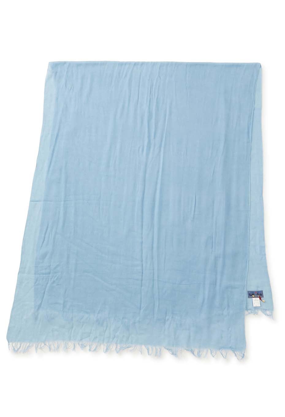 Woven Pure Indigo  Cotton Bamboo Stole - D