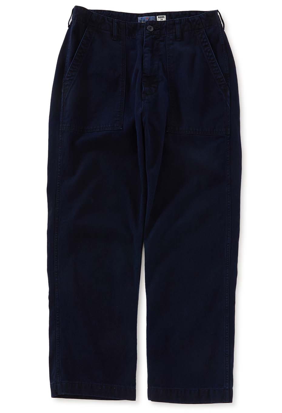 コットンテンセルツイル ファティーグパンツ - INDIGO