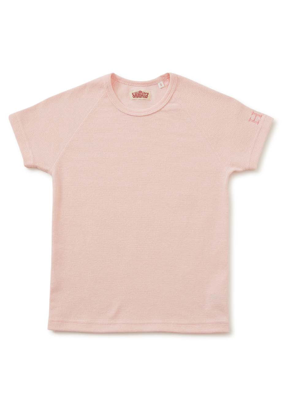 キッズ ストレッチフライス ショートスリーブ Tシャツ - BABY PINK