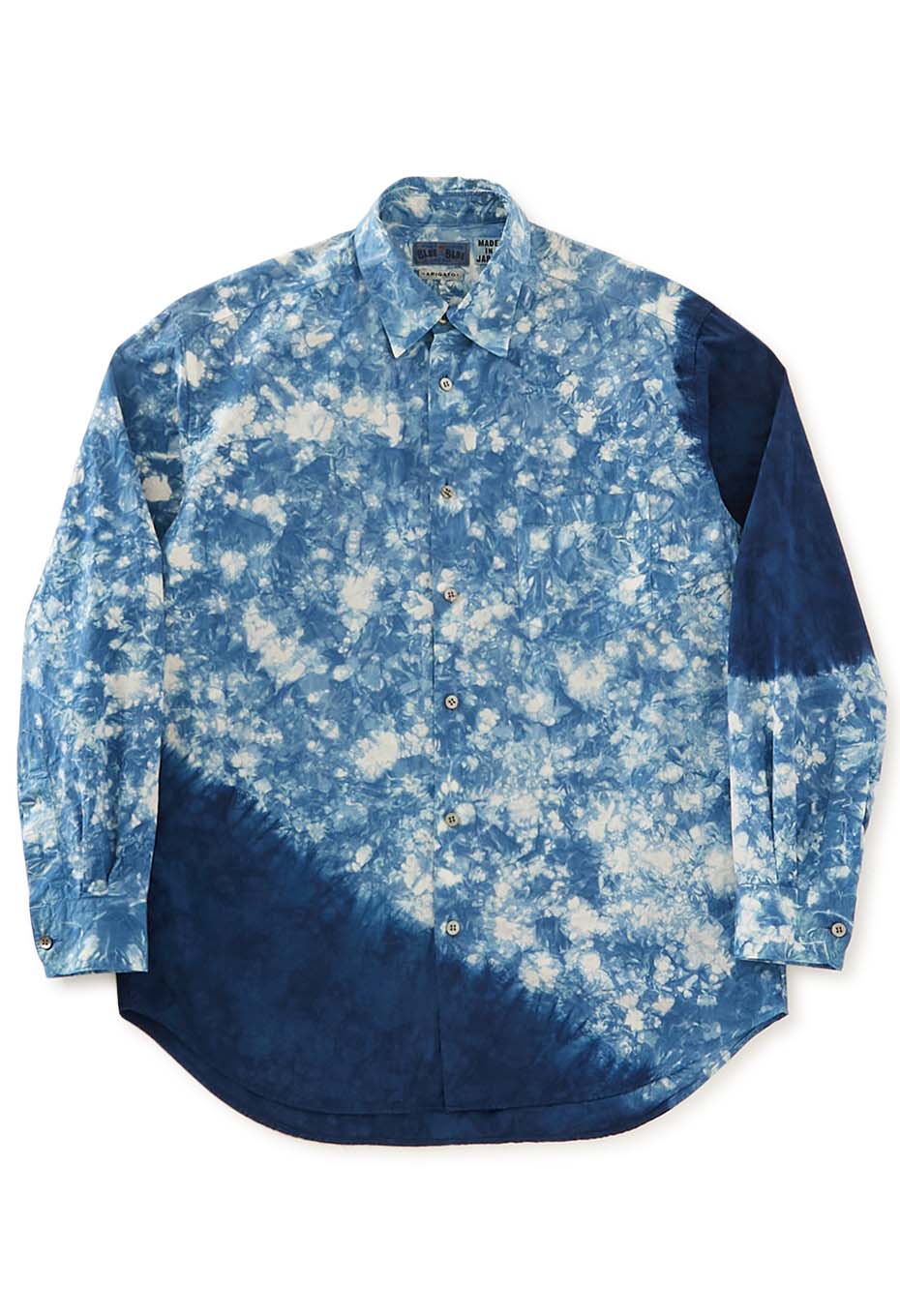 オーガニックコットン ホンアイ ムラクモシボリ レギュラーシャツ - INDIGO