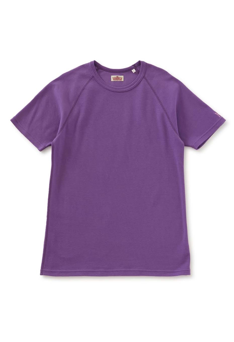 ストレッチフライス ショートスリーブ Tシャツ - PURPLE