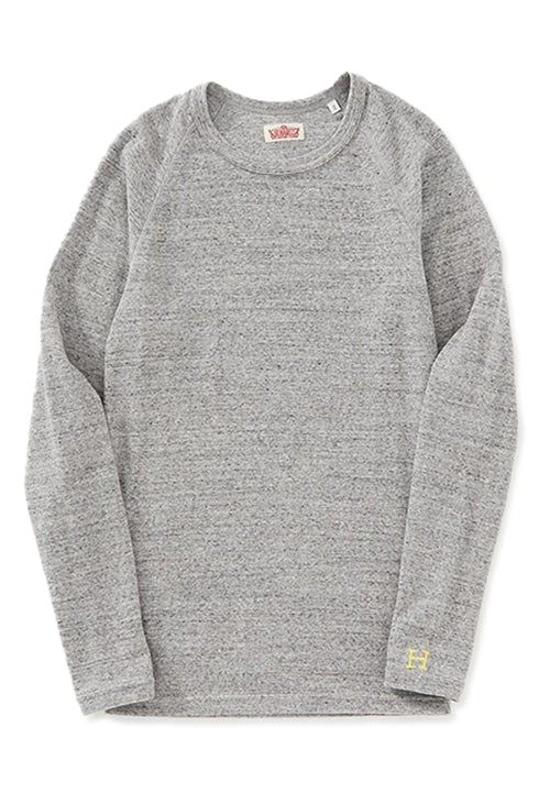 ストレッチフライス ロングスリーブ Tシャツ - GREY