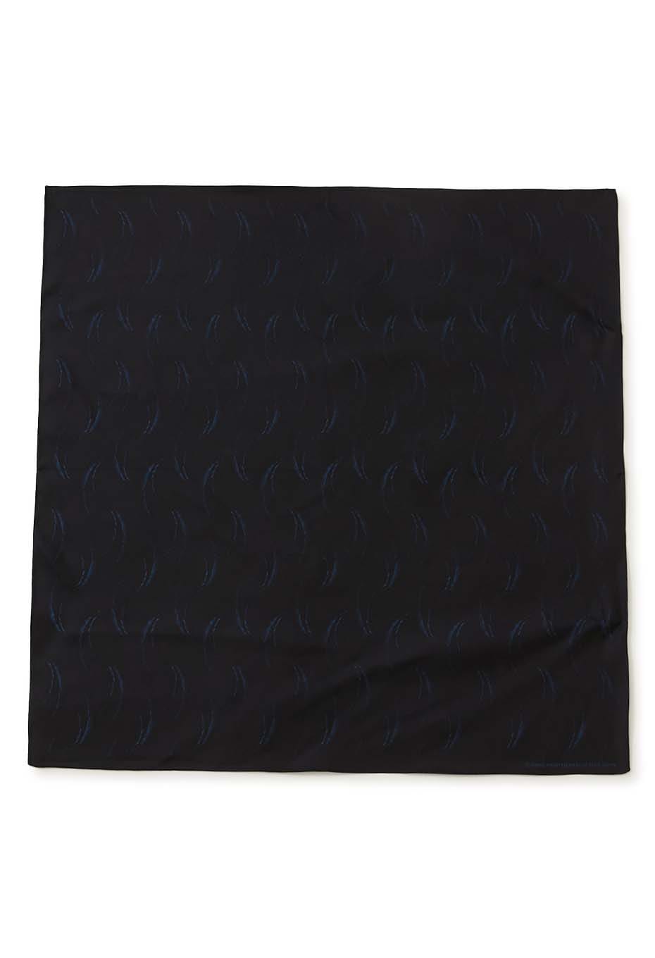 Mebuki silk bandana - DARK NAVY