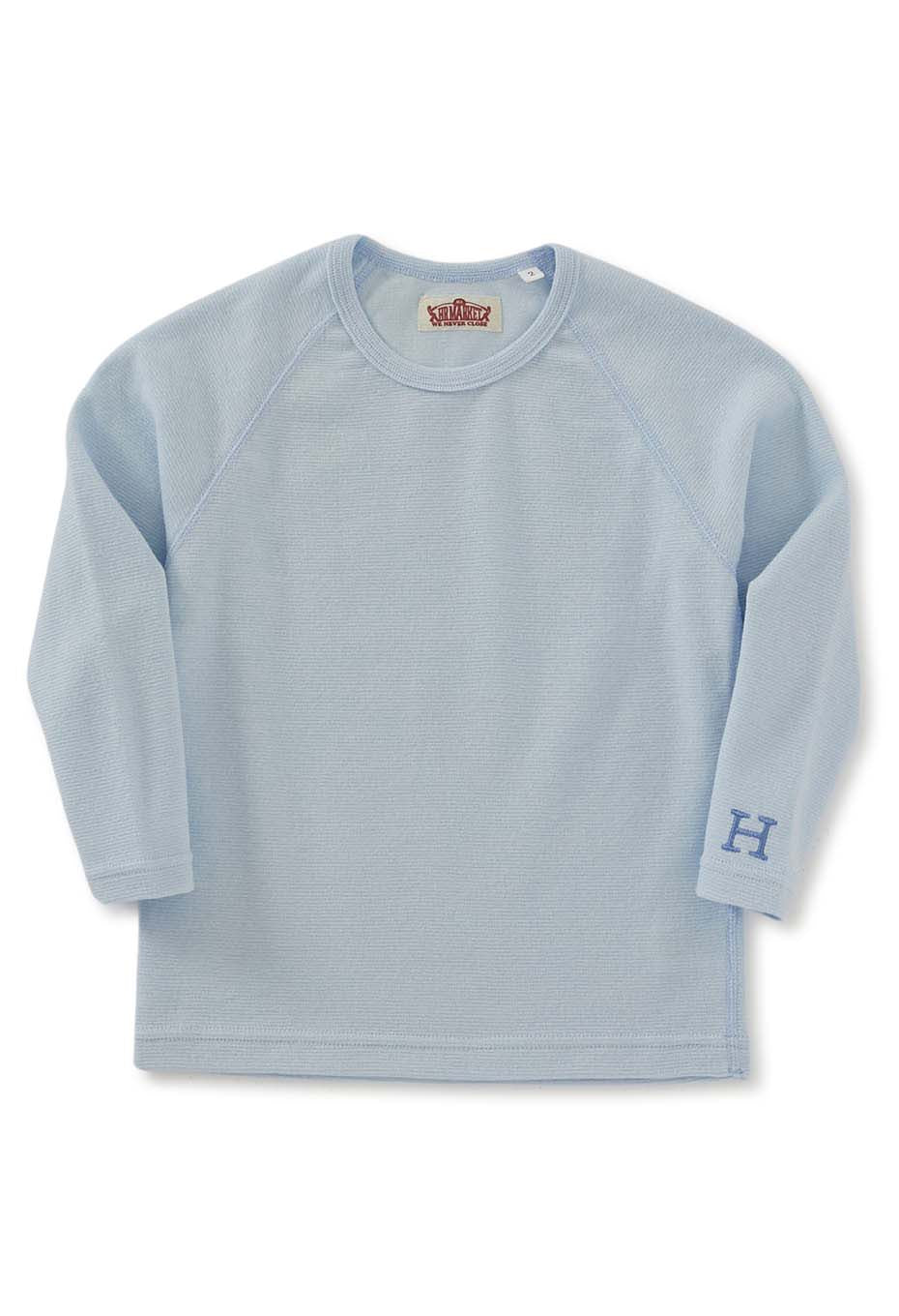 キッズ ストレッチフライス ロングスリーブ Tシャツ - LIGHT BLUE