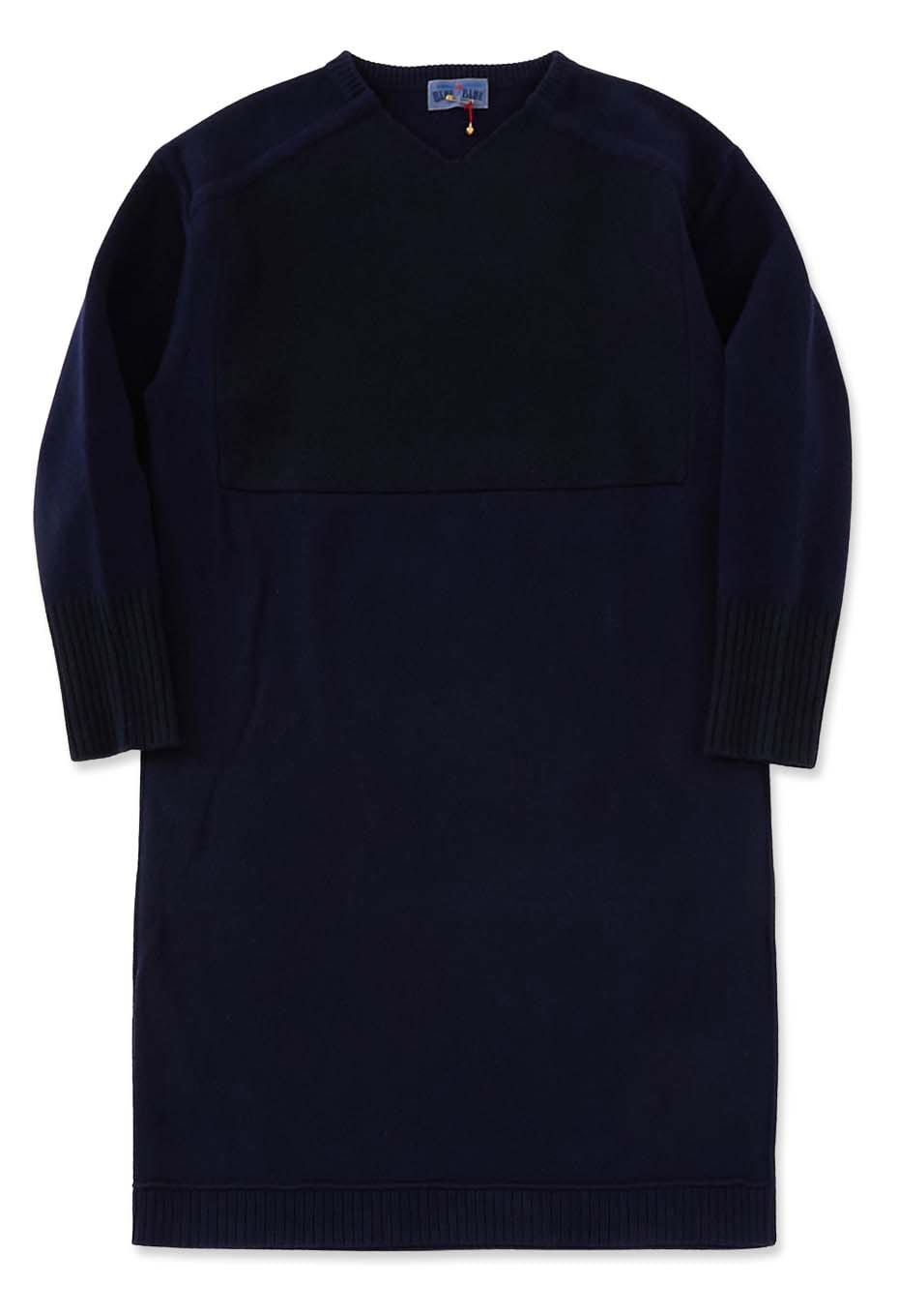 ヤクカシミア ニットワンピース - DARK NAVY