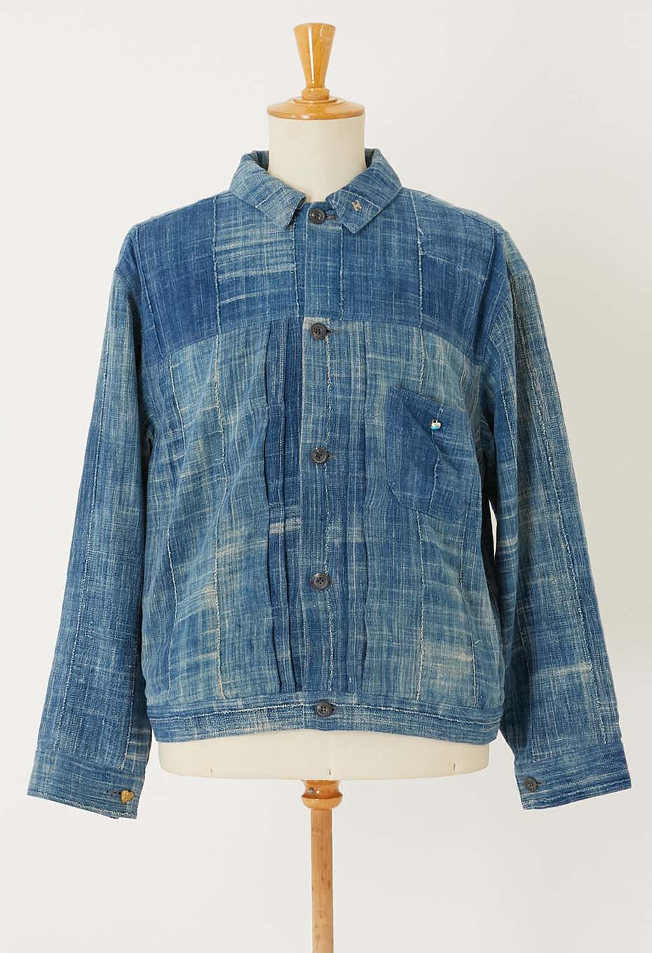 JAPAN DORAKU REWORK AFRICAN INDIGO ANTIQUE トラッカージャケット - B