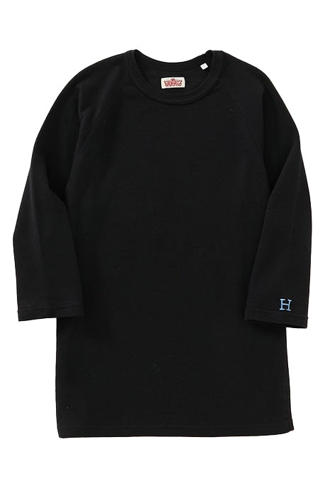 ストレッチフライス ハーフスリーブ Tシャツ - BLACK