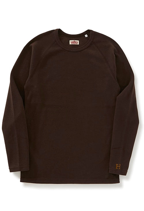 ストレッチフライス ロングスリーブ Tシャツ - CHOCO