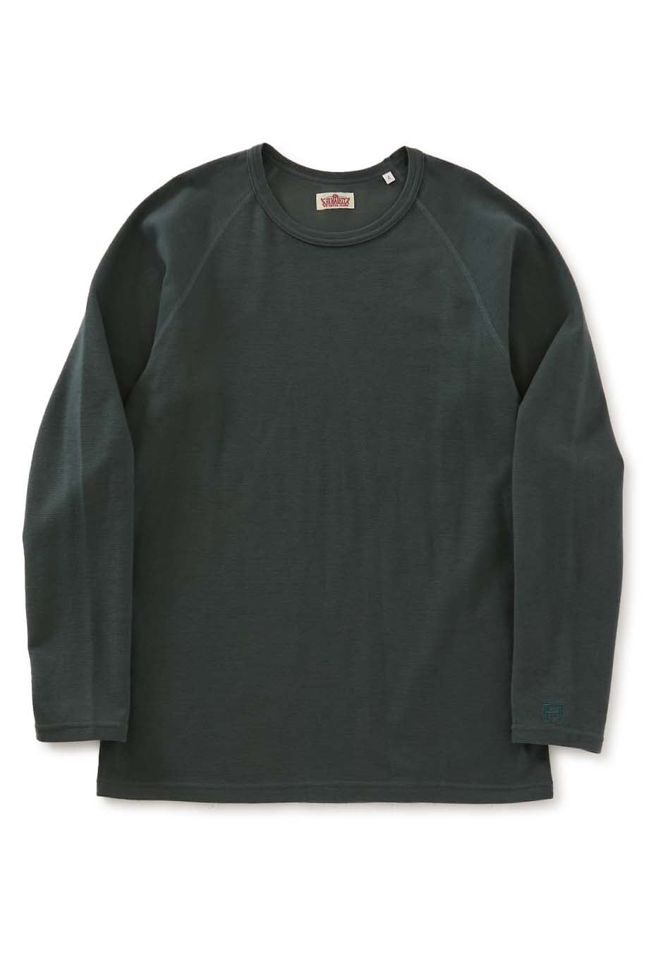 ストレッチフライス ロングスリーブ Tシャツ - GREEN
