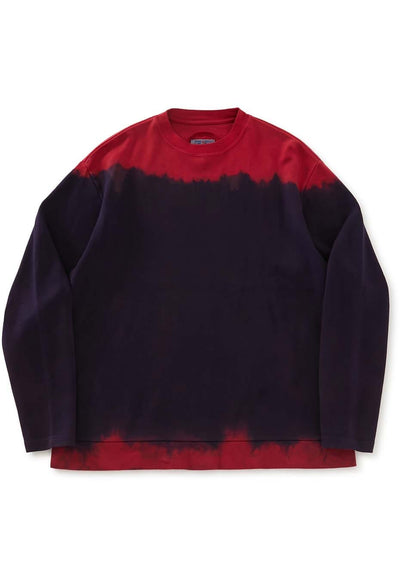 エイトロックスムース インディゴムラゾメ ロングスリーブTシャツ - RED