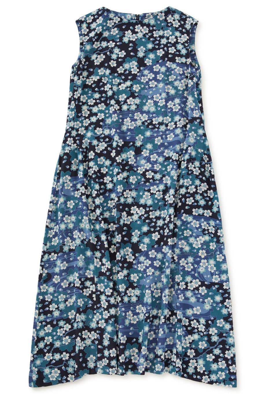Sakura Nagare Sleeveless One Piece - DARK NAVY