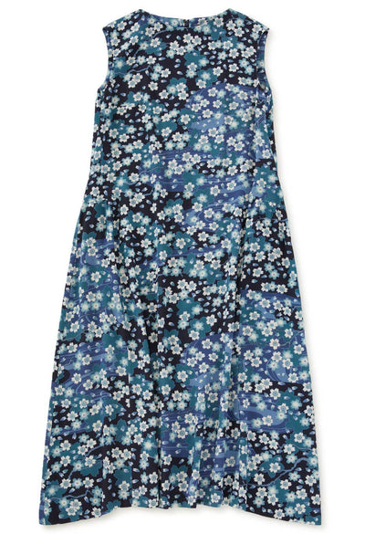 Sakura Nagare Sleeveless One Piece - DARK NAVY