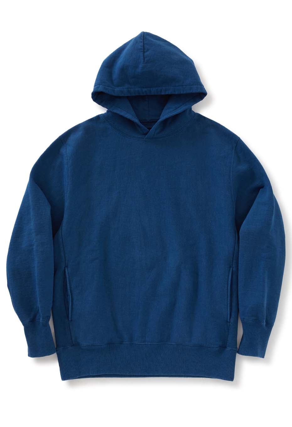 オーガニックウラケ テゾメ スウェットプルフーディ - BLUE