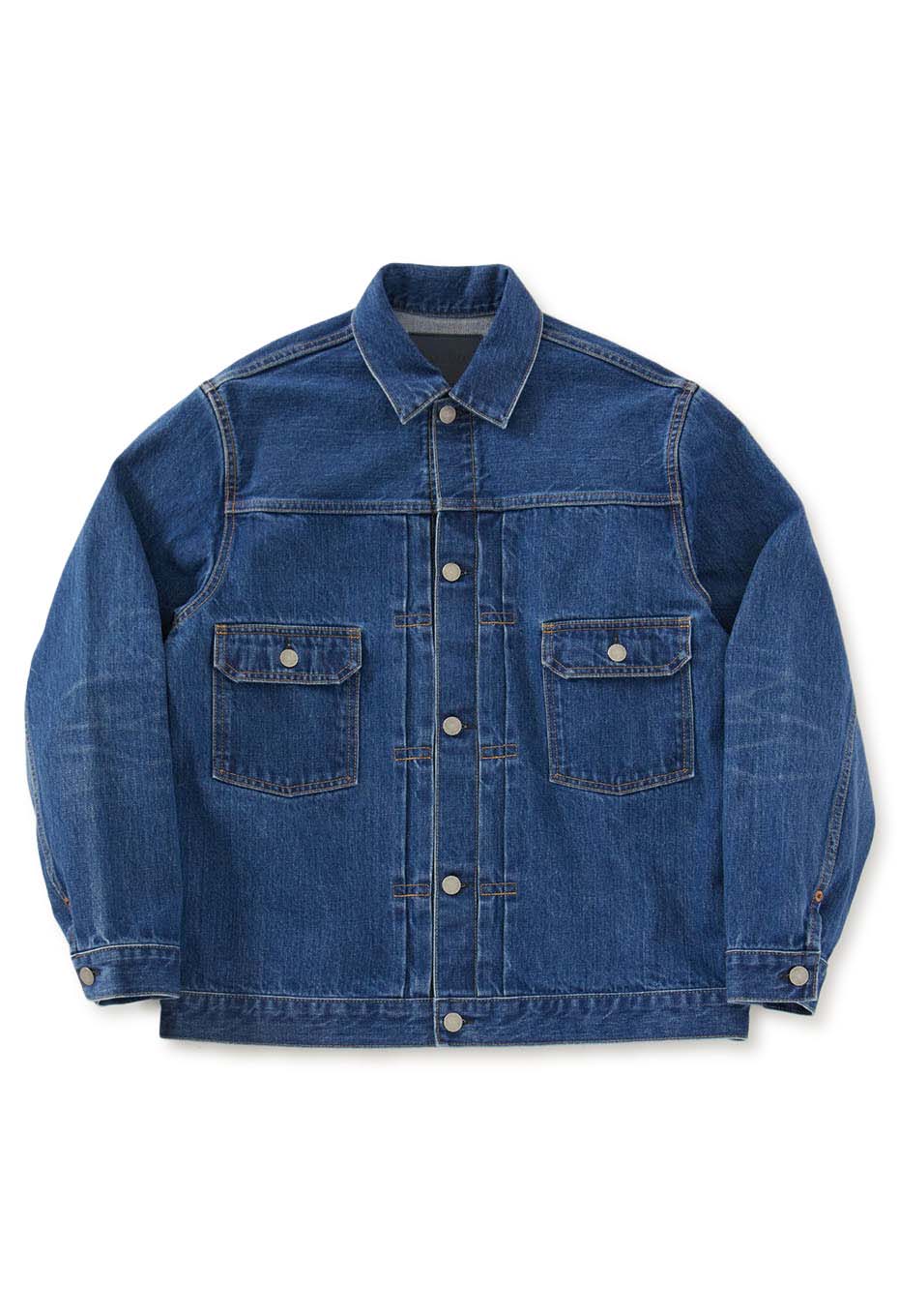 MODスーピマセルビッチデニム 2ndタイプ トラッカージャケット /FADE WASH - BLUE