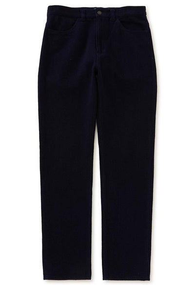 Woven Pure Indigo Light Sashiko Jeans - INDIGO