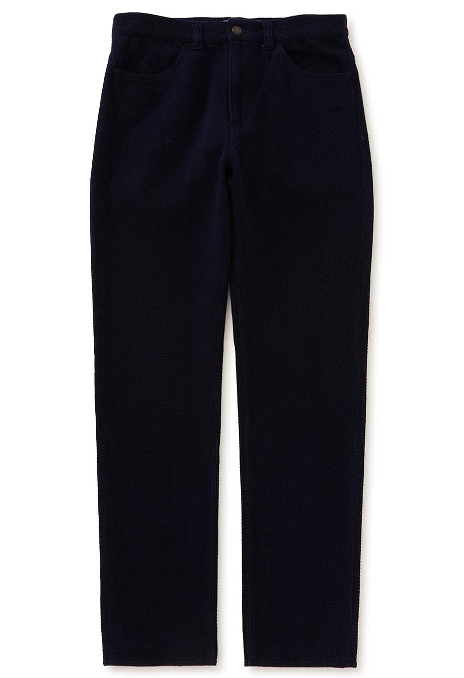 Woven Pure Indigo Light Sashiko Jeans - INDIGO