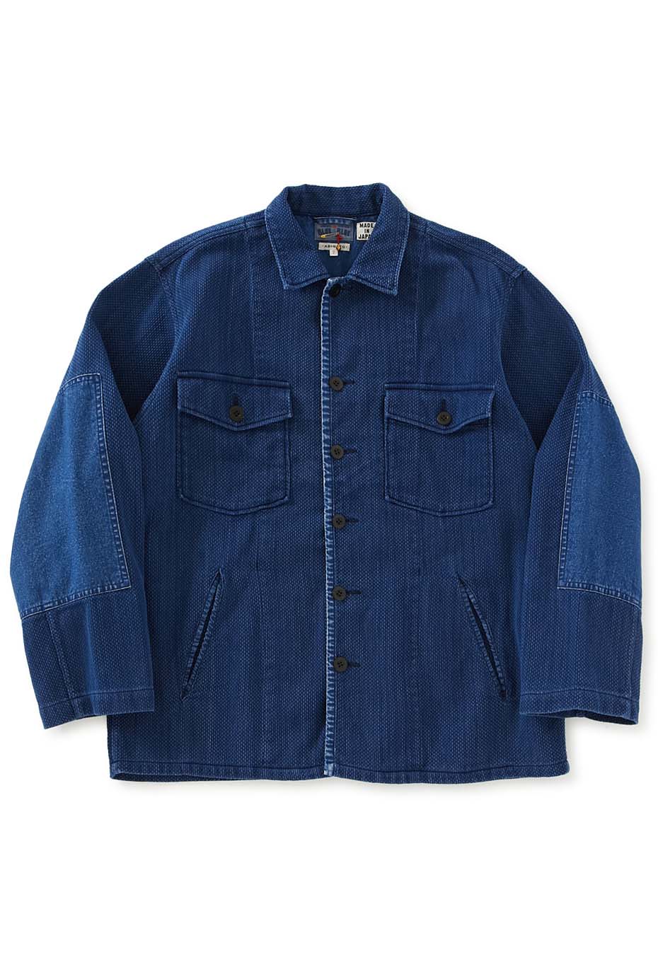 Kasezome Sashiko Fatigue Shirt - INDIGO