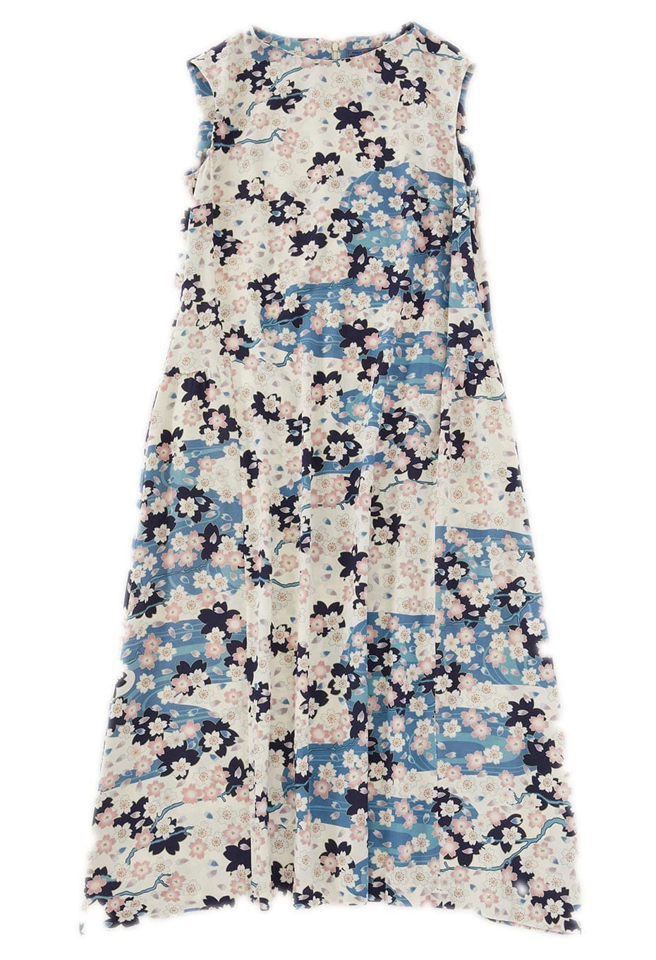 Sakura Nagare Sleeveless One Piece - WHITE