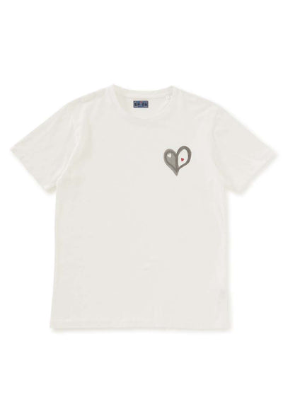 Bokashi Heart T-shirt - WHITE