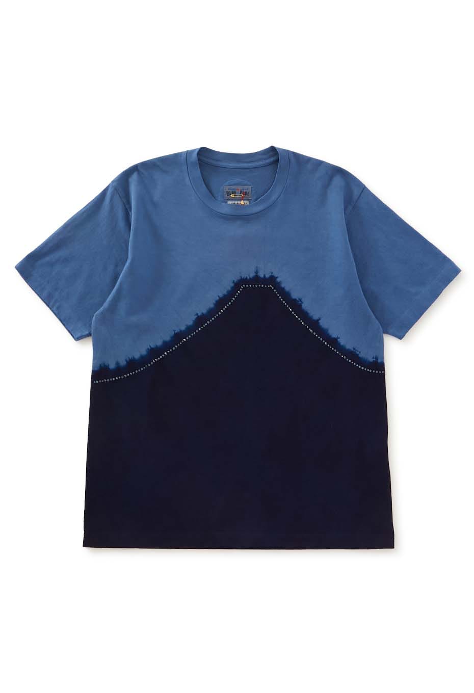 SW オーガニックコットン アリマツフジシボリ Tシャツ - NAVY
