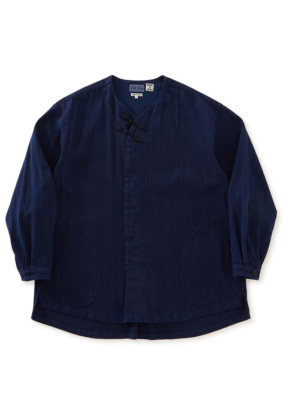 カセゾメサシコ ノット ボタンシャツ - INDIGO