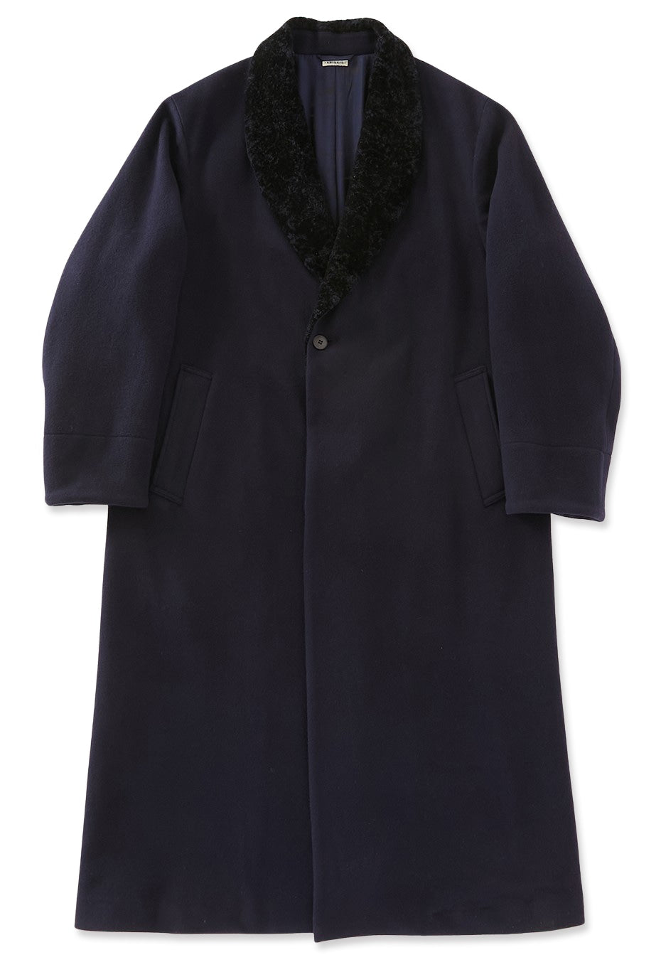 カシミアミックスフリース タイロッケンコート - DARK NAVY